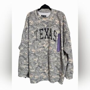 State of Mine Men's Crewneck Sweatshirt TEXAS light Camo camouflage size XXL